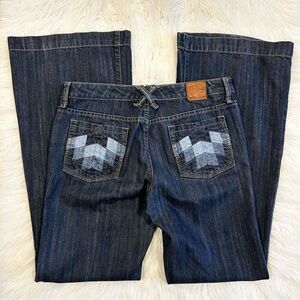 BCBGeneration‎ Dark Denim Y2K Low Rise Flare Jeans
